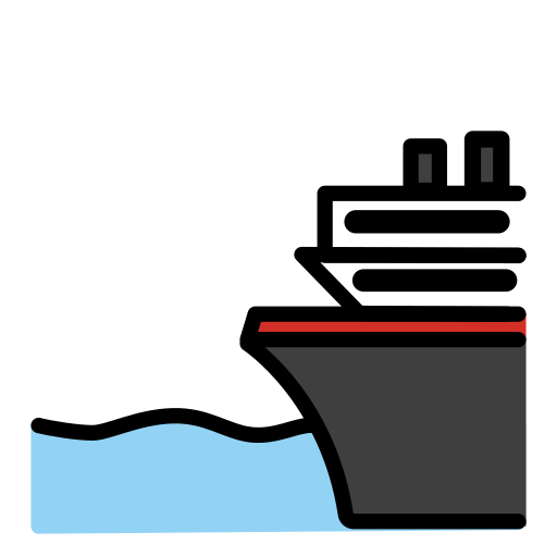 Ferry as drawn by OpenMoji in 17.0