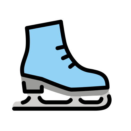 Ice Skate as drawn by OpenMoji in 17.0