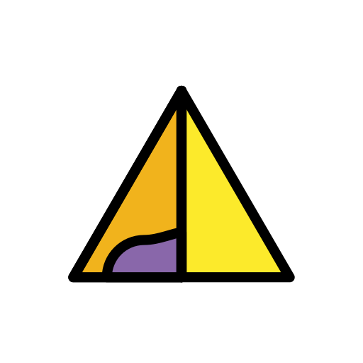 Tent as drawn by OpenMoji in 17.0