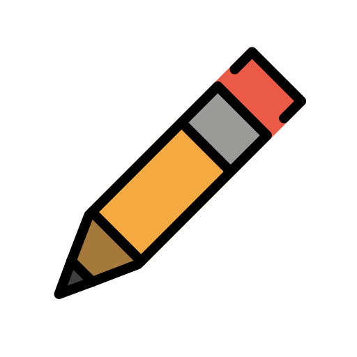 Pencil as drawn by OpenMoji in 17.0