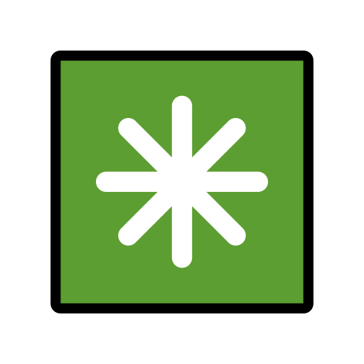 Asterisco as drawn by OpenMoji in 17.0