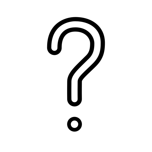 White Question Mark as drawn by OpenMoji in 17.0