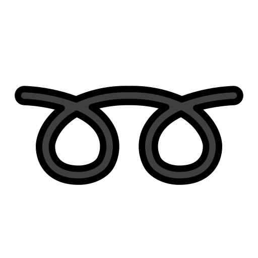 Double Curly Loop as drawn by OpenMoji in 17.0