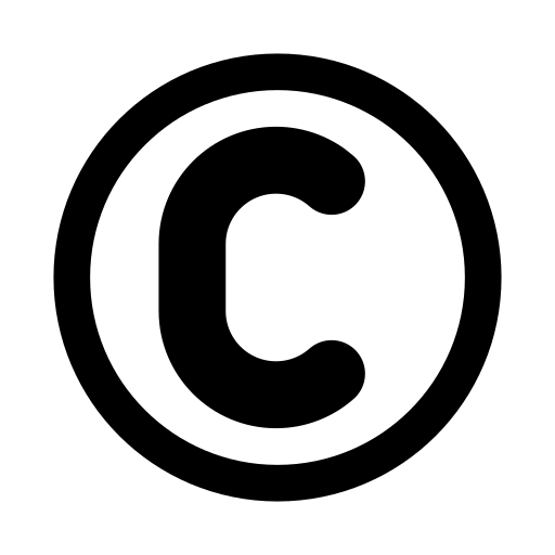 copyright as rendered by OpenMoji