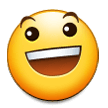 grinning face with big eyes — Samsung