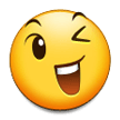 winking face — Samsung