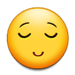 relieved face — Samsung