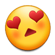 smiling face with heart-eyes — Samsung