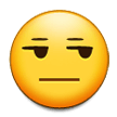 unamused face — Samsung