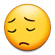 pensive face — Samsung