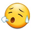 sad but relieved face — Samsung
