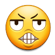 grimacing face — Samsung