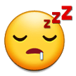 sleeping face — Samsung