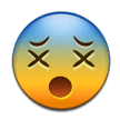 face with crossed-out eyes — Samsung