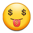 money-mouth face — Samsung