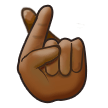 Crossed Fingers: Medium-Dark Skin Tone, the previous design