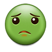 nauseated face — Samsung