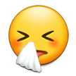 sneezing face — Samsung