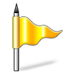 Triangular Flag as drawn by Samsung in Experience 8.1