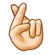 Crossed Fingers: Light Skin Tone, the design in this release