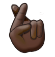 Crossed Fingers: Dark Skin Tone, the design in this release