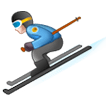Skier as drawn by Samsung in Experience 8.1