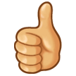 Thumbs up as drawn by Samsung in Experience 8.5
