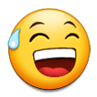 Grinning Face with Sweat, the previous design
