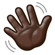 Waving Hand: Dark Skin Tone, the previous design