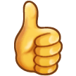 Thumbs up as drawn by Samsung in Experience 9.0