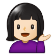 Woman Tipping Hand: Light Skin Tone, the previous design