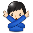 Man Gesturing NO: Light Skin Tone, the previous design