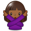 Woman Gesturing NO: Medium-Dark Skin Tone, the previous design