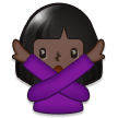 Woman Gesturing NO: Dark Skin Tone, the previous design