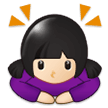 Woman Bowing: Light Skin Tone, the previous design