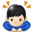 Person Bowing: Light Skin Tone, the previous design