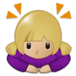 Woman Bowing: Medium-Light Skin Tone, the previous design