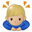 Man Bowing: Medium-Light Skin Tone, the previous design