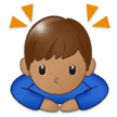 Man Bowing: Medium Skin Tone, the previous design