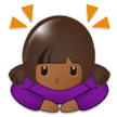 Woman Bowing: Medium-Dark Skin Tone, the previous design