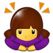 Woman Bowing, the previous design
