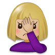 Person Facepalming: Medium-Light Skin Tone, the previous design