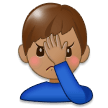 Man Facepalming: Medium Skin Tone, the previous design
