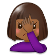 Person Facepalming: Medium-Dark Skin Tone, the previous design