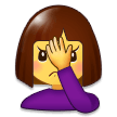 Woman Facepalming, the previous design