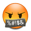 Face with Symbols on Mouth as drawn by Samsung in Experience 9.0
