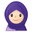 Woman with Headscarf: Light Skin Tone, the design in this release