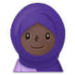 Woman with Headscarf: Dark Skin Tone, the design in this release