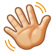 Waving Hand: Light Skin Tone, the design in this release