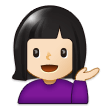 Woman Tipping Hand: Light Skin Tone, the design in this release
